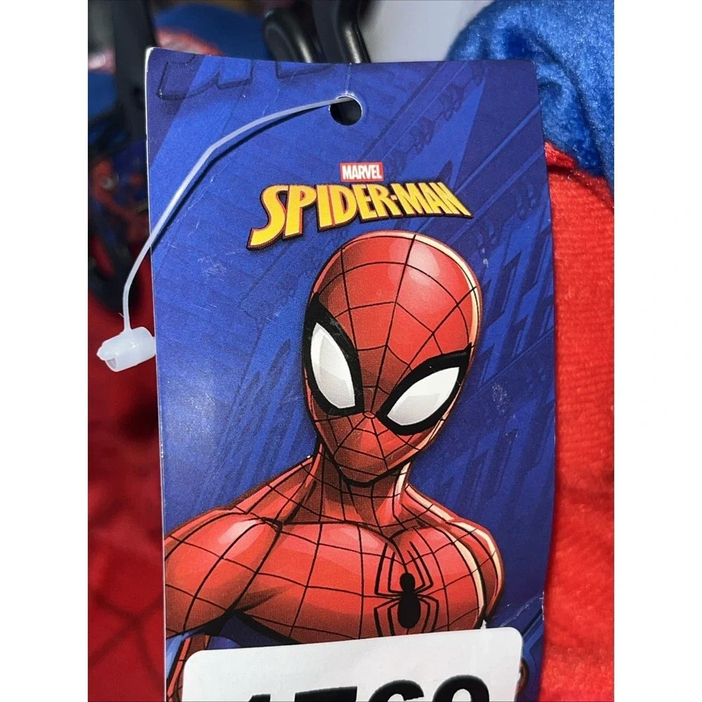 Marvel SpiderMan Plush House Shoes Slippers Toddler Children's Size‎ 9/10 NWT